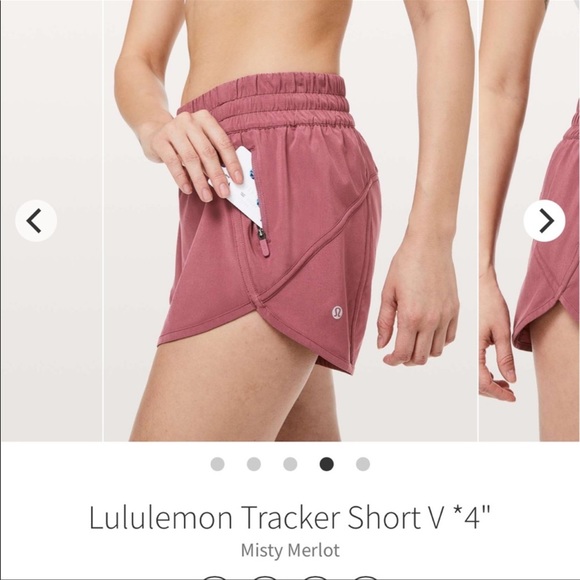 lululemon athletica Pants - Lululemon Tracker Lined Short 4”. Size 4